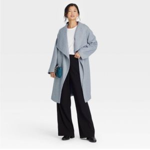 A New Day Womens Knit Wrap Coat Wide